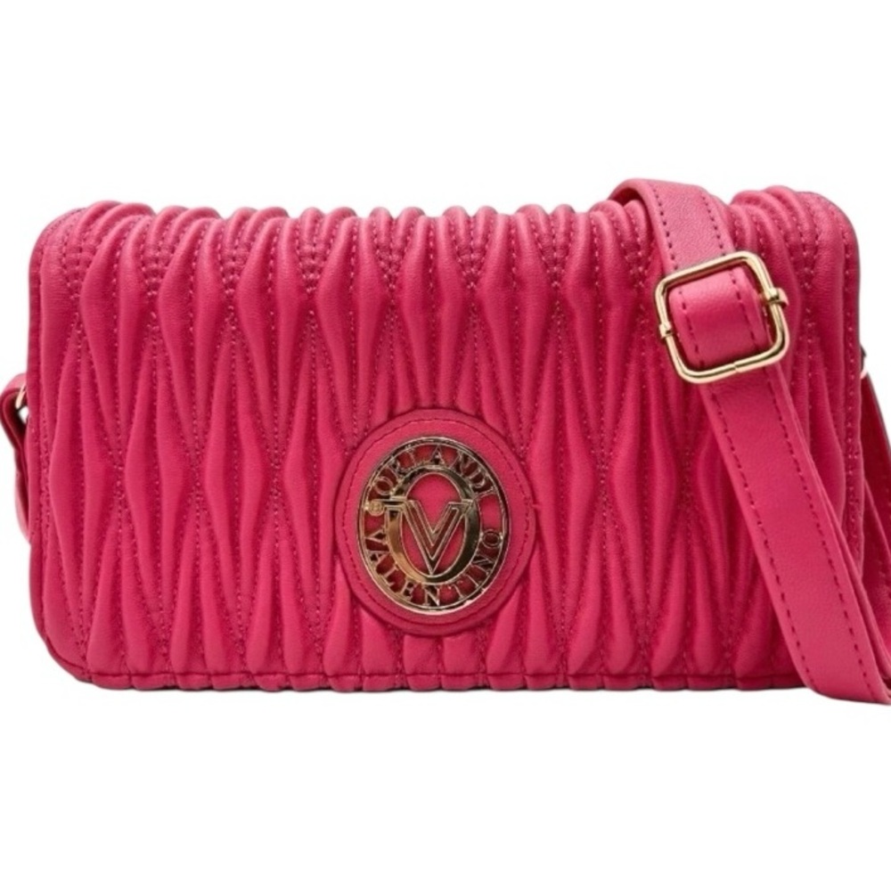 Like New Valentino Orlandi Hot Pink Crossbody Purse‎ Handbag